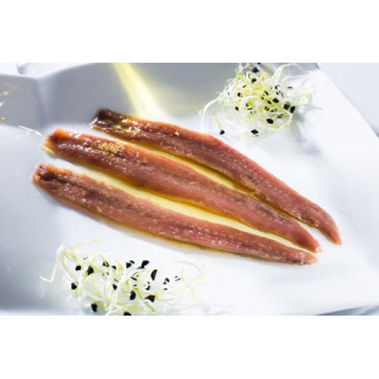 anchois de cantabrie marinés huile d'olive vierge extra bocal verre 100g