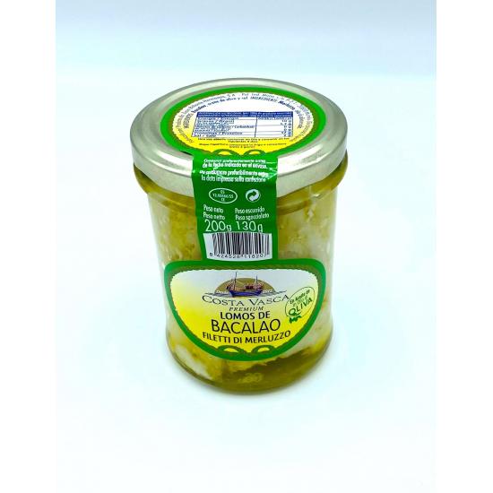 Filet cabillaud huile olive 200g