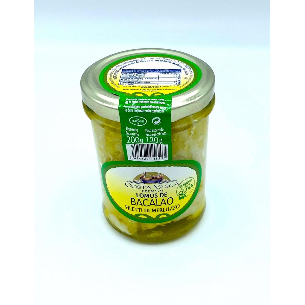 Filet cabillaud huile olive 200g